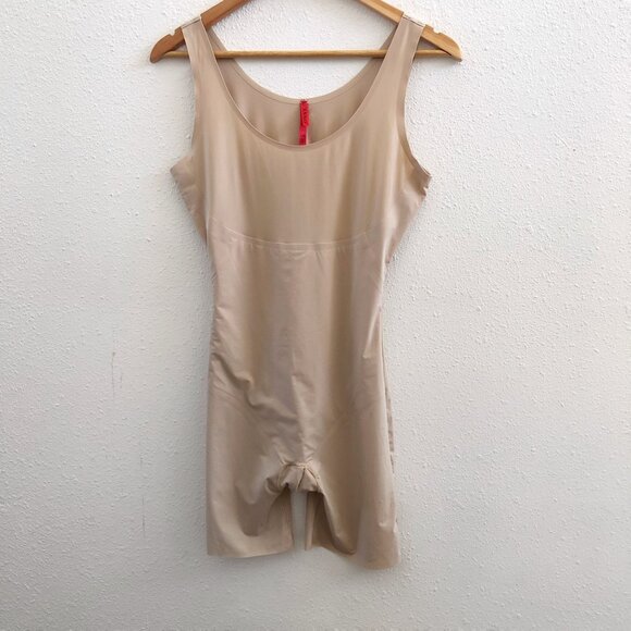 SPANX Open-Bust Mid-Thigh Bodysuit Large Size - Picture 1 of 7